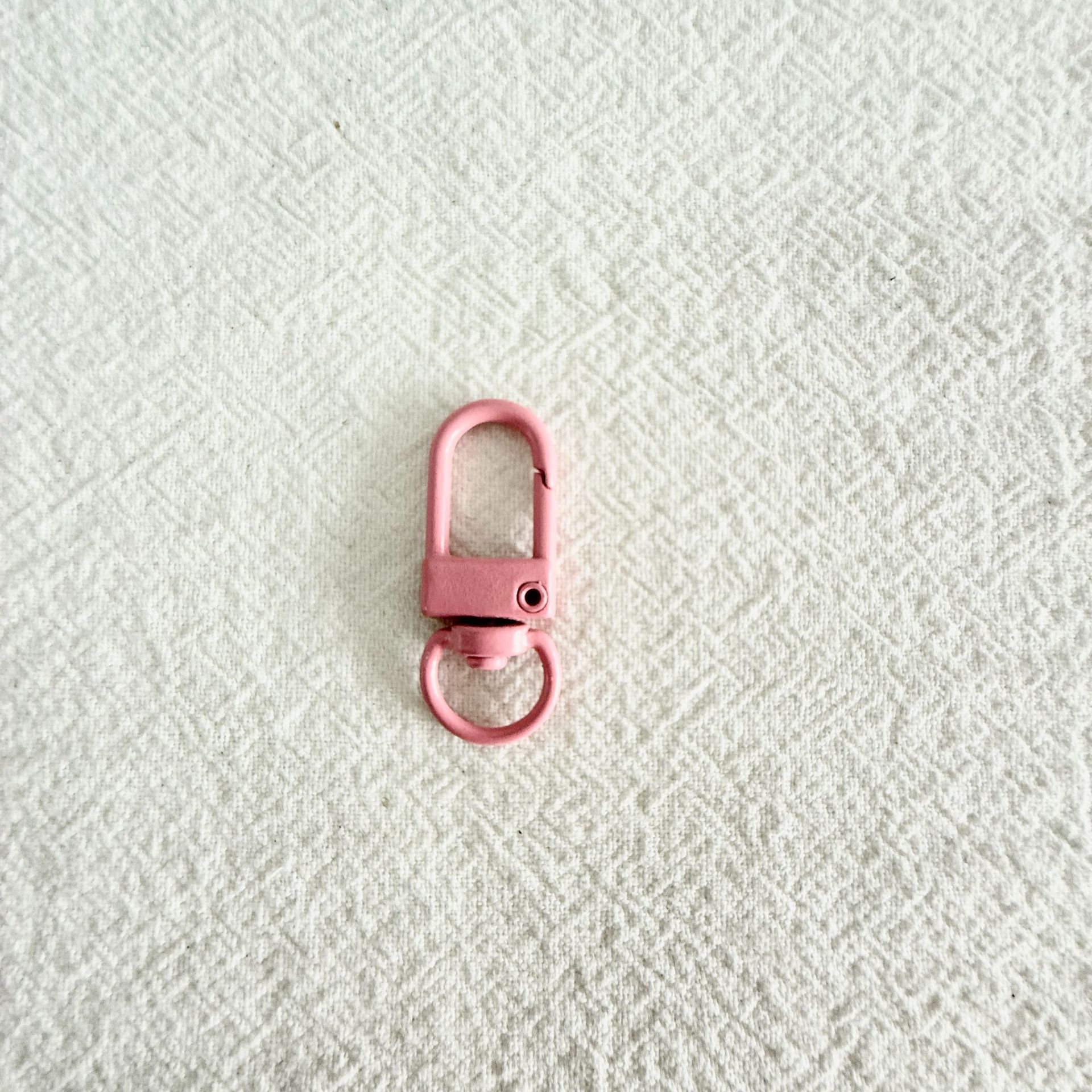 Colorful Metal 3-Part Small Gate Buckle Creative Minimalist DIY Jewelry Accessories Bag Keychain Clasp