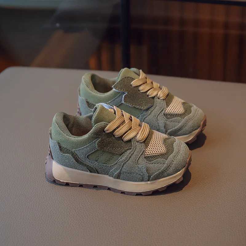 Children Spring Autumn New Fashion Sneakers Boys Versatile Thicken Soft Soled Casual Shoes Girls Front Lace Up Veo Kid Shoes W251110