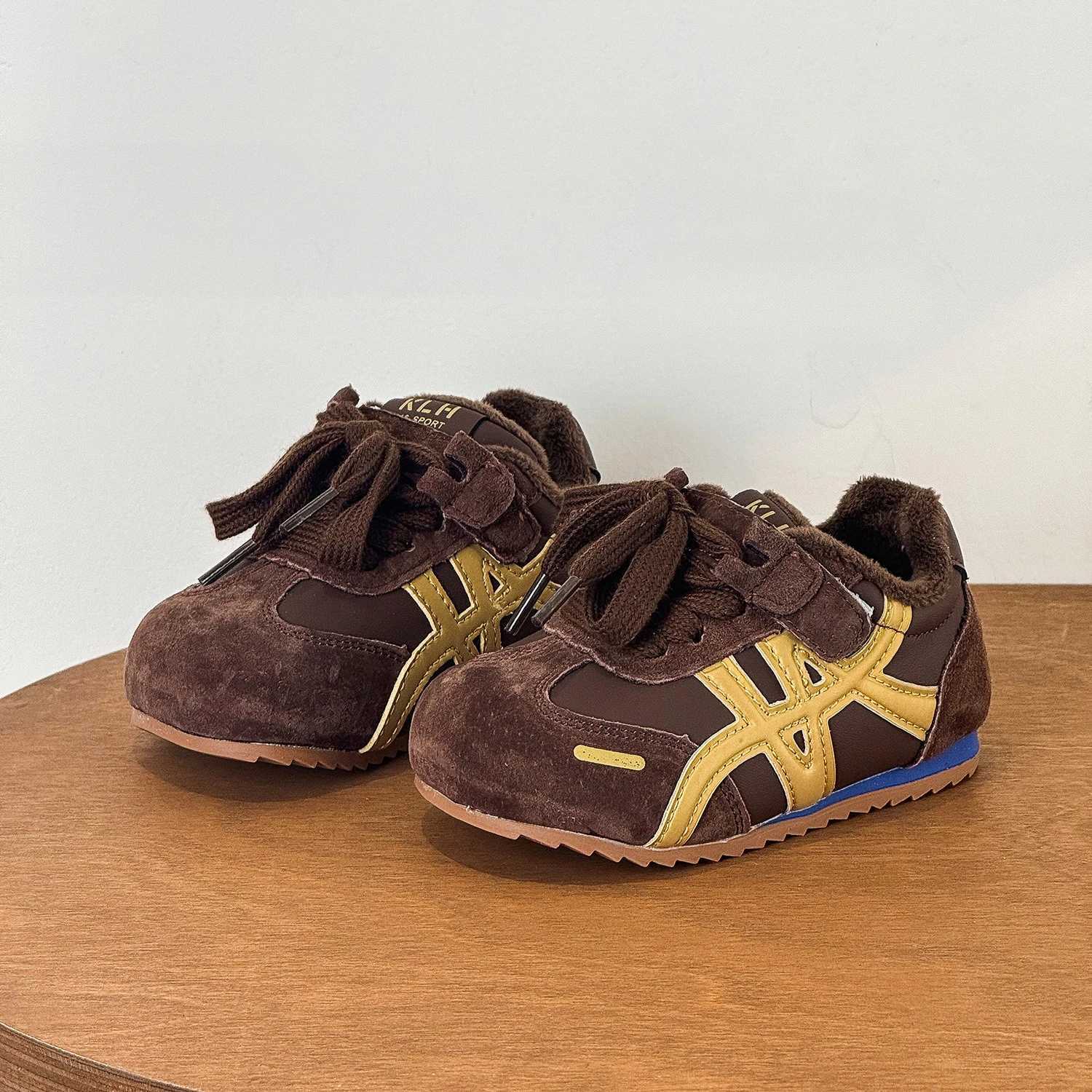 Winter New Childrens Boys Girls Casual Retro Fleece-lined Lightweight Comfortable Sneaker Kid Toddlers Casual Warm Sports ShoesT251110