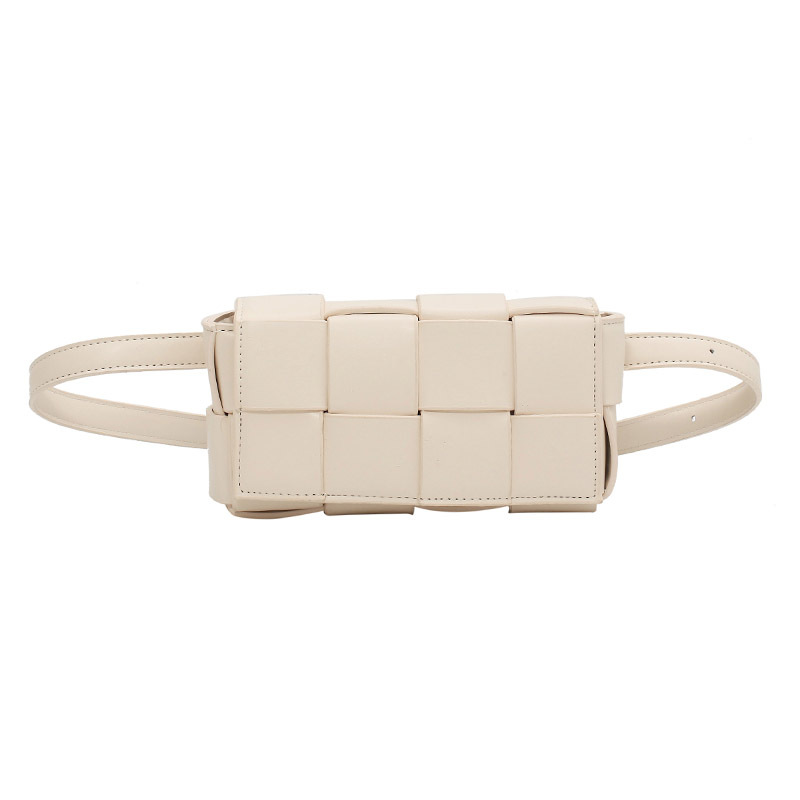 Woven bag small bag 2025 new style fashionable versatile chest bag tofu bag women's crossbody waist bag ins fashionable women's bag