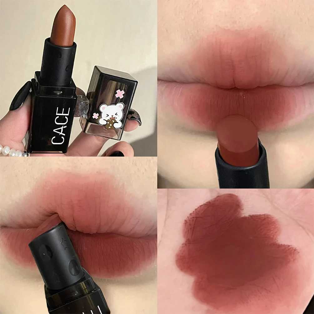 Sexy Red Lipstick Matte Waterproof Velvet Pigment Nude Rouge Waterproof Long Lasting Lip Profissional Cosmetics Beauty MakeupT251110