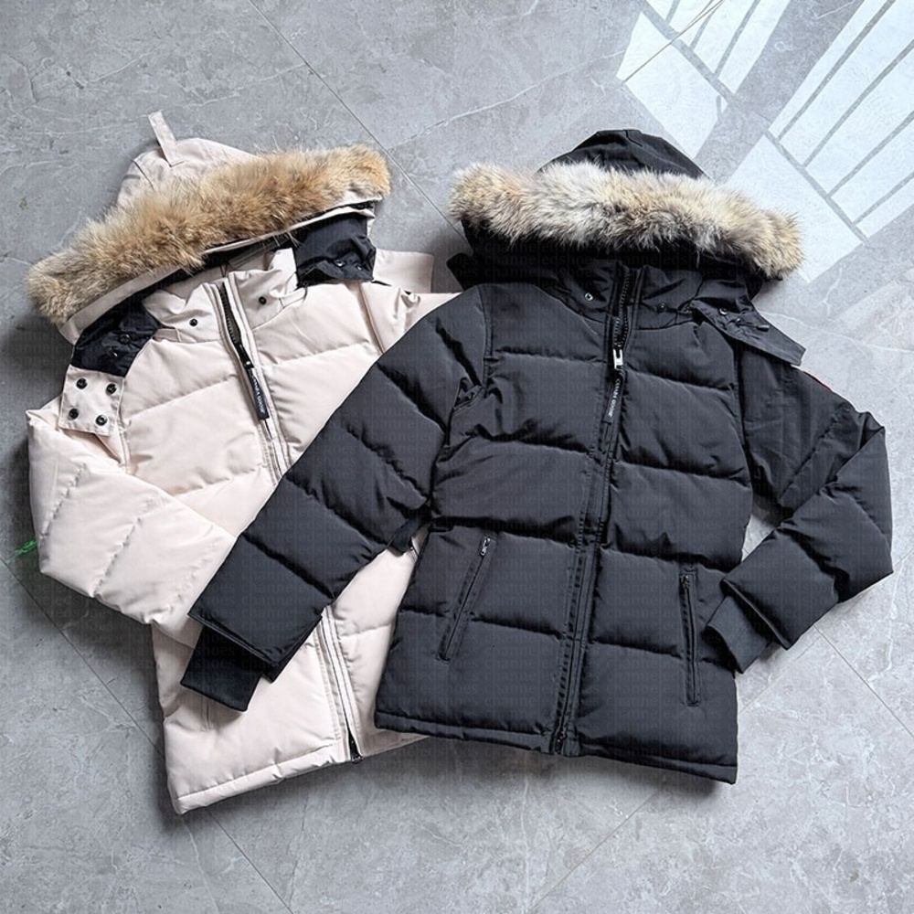 Winter Men canada Down Jackets Fur Homme Outdoor Windbreaker Outerwear Hooded Fourrure Manteau Coat Hiver Parka Doudoune XS-XL