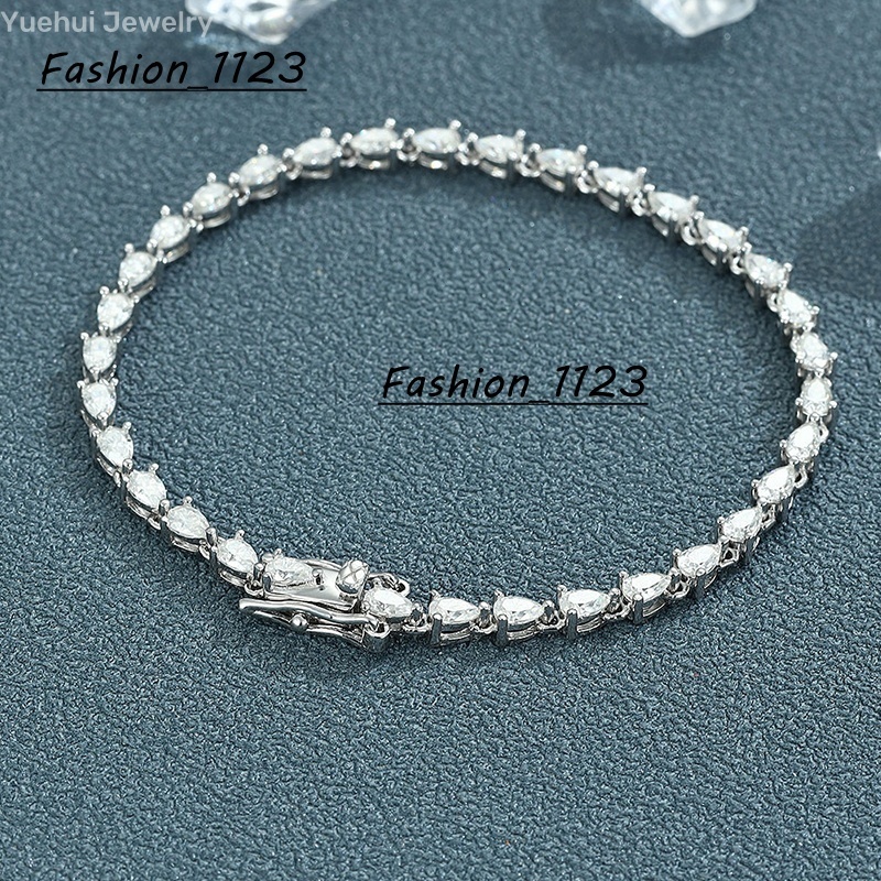 2025 New Arrival 18k Gold Plated Silver 925 Ladies Personalized Fashion Jewelry Moissanite Ankle Bracelets for Women