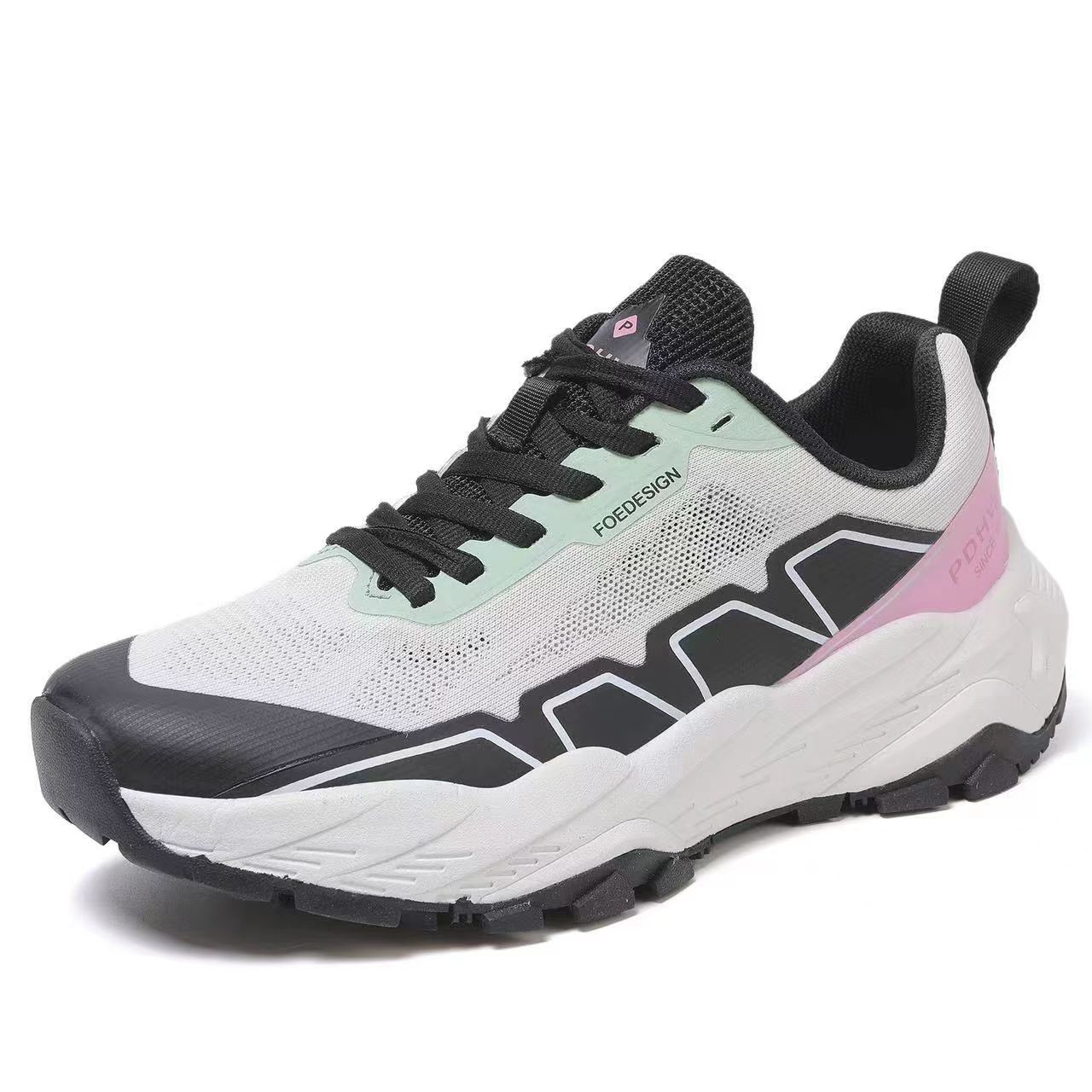 Leisure shoes outdoor sports spring summer single layer mesh men and women anti-skid wear-resistant breathable cross-country running