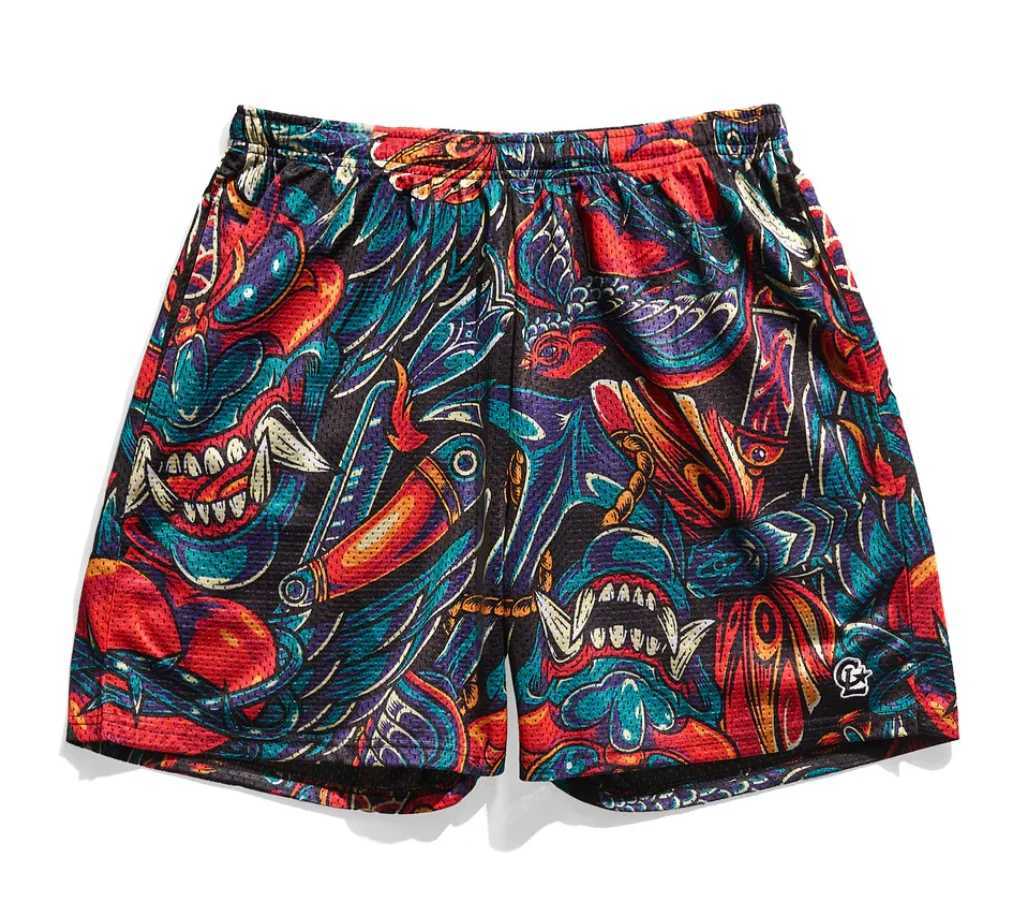 Street life summer casual shorts mens childrens shorts fashionable graphic letter printing breathable quick drying oversized shorts X2504101