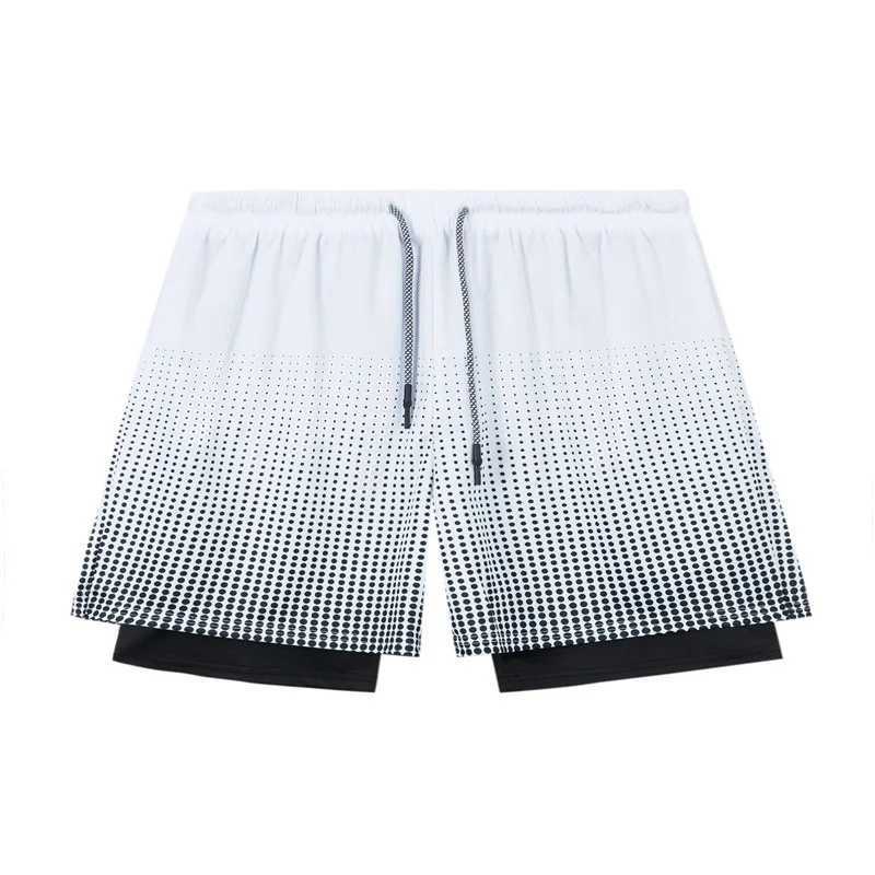 2025 New Summer Double layer Shorts for Men 3D Printed Quick Drying Sports Shorts for Men Fashion Breathable Shorts for Men Mesh Sweaters X250410