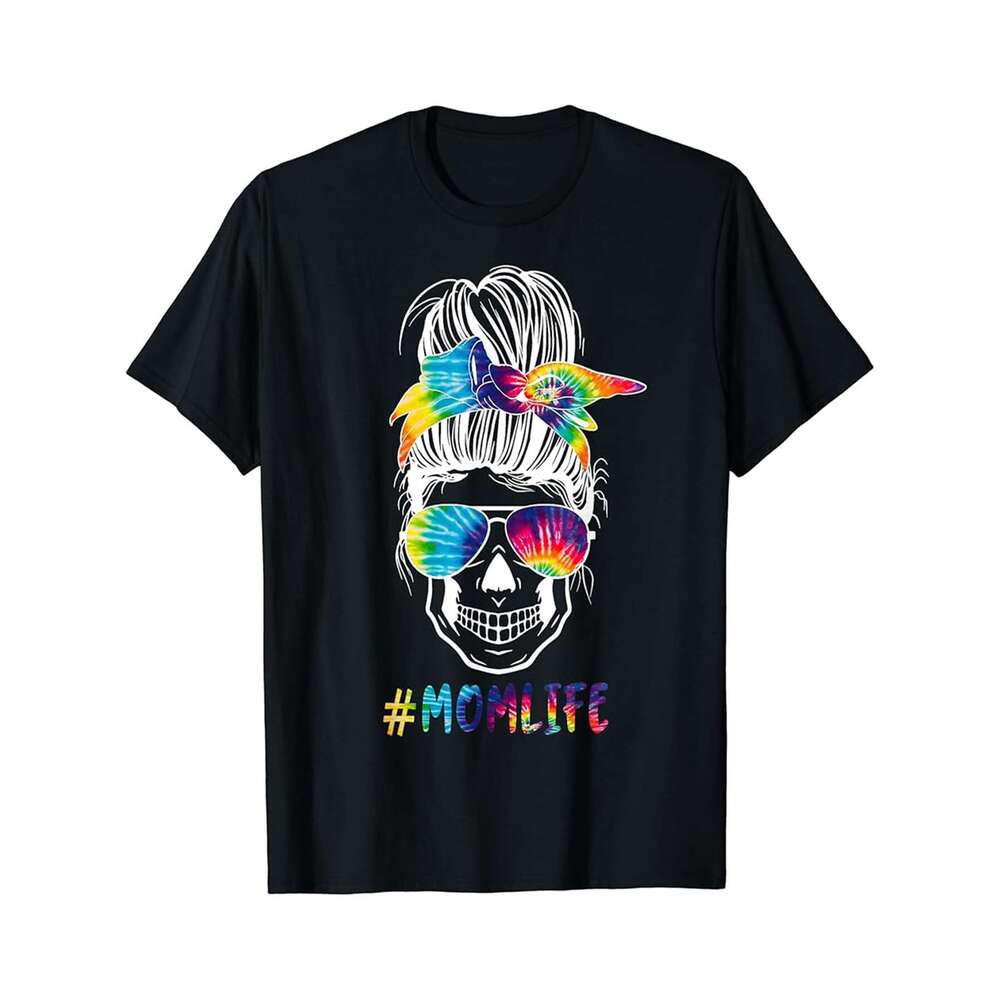 Designer T shirt Baseball Mom Men Messy Bun Leopard Mothers Day - 220g T shits