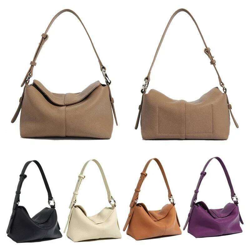 New Women's Genuine Leather Cross Body Pillow Bags Lady Fashion Handbag Casual Female Underarm Messenger Sling Shoulder Bag Suotong1110