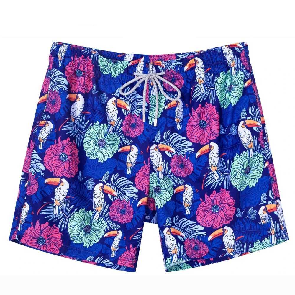 Mens swimming 3D shorts quick drying beach board shorts swimwear casual and fashionable beach trunks mens Hawaiian beach shorts X2504101