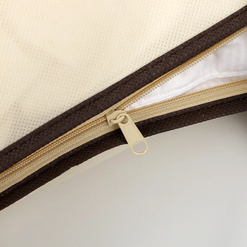 1PC Non woven zipper dustproof storage bag Pillow and clothing PVC transparent Quilt blanket pillow handbag 251110