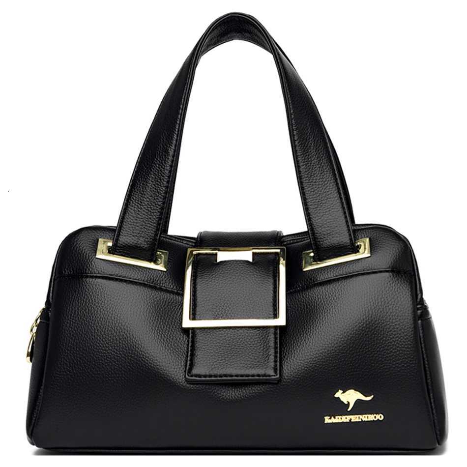 Women Multi-layers Top-handle Bag Quality Leather Handbags Purses Female Luxury Designer Large Capacity Boston Ladies Sac A Main K251110