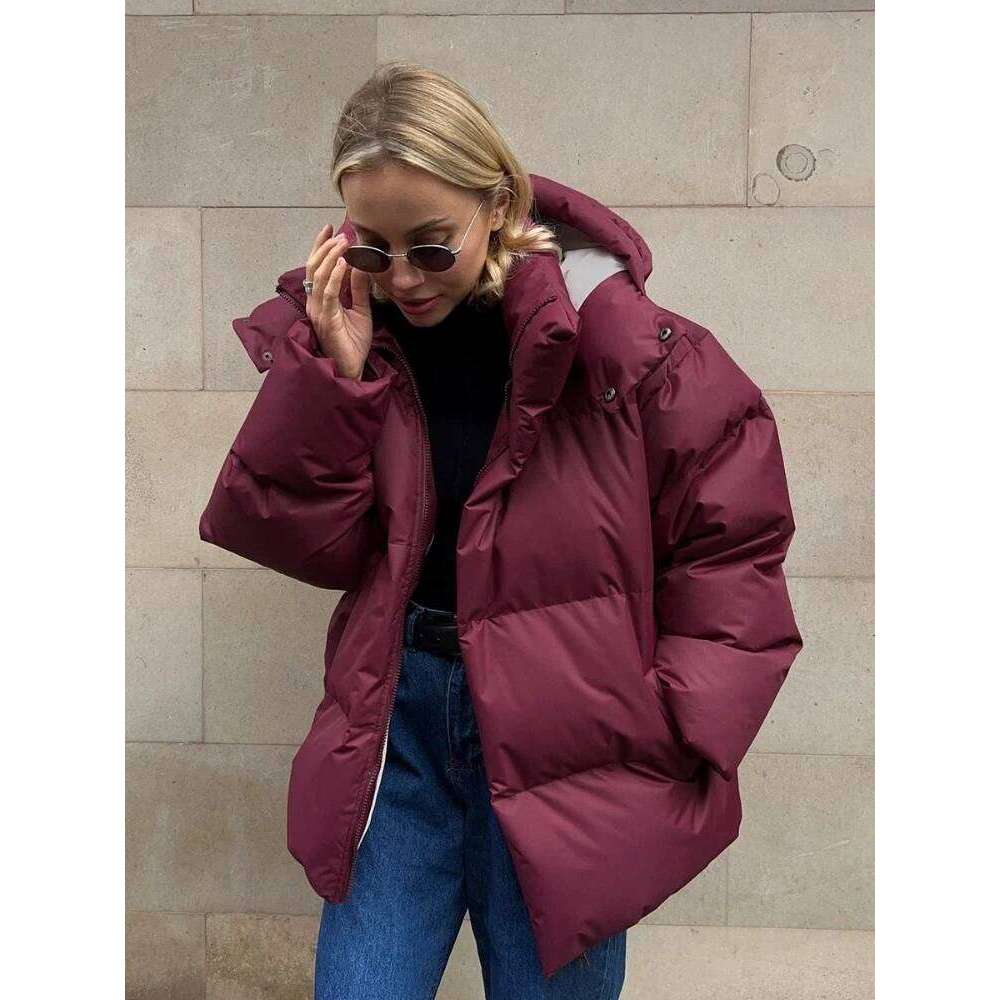 New In Winter Warm Cotton Puffer Jackets Women's Loose Parkas Coat Vintage Bread Outwear Office Ladies Quilted Jacket