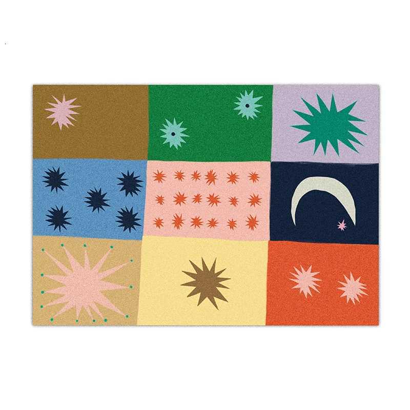 VIKAMA Creatively Designs Carpet Home Decoration Living Room and Bedroom Floor Mat Anti-slip High-density and Comfortable Y251110