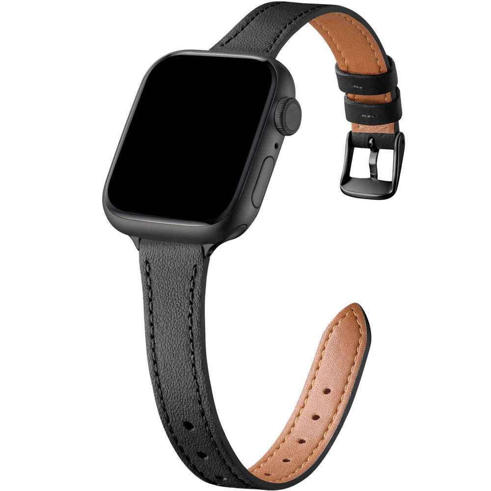 SSuitable for smart watch small waist leather Watch1-10 4mm slim car wire strap