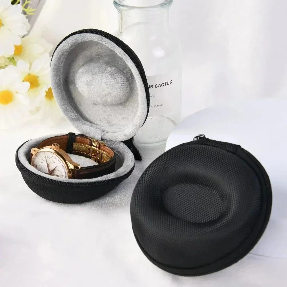 1Pc Travel Case Portable Storage Box For Single Watch Shock And Impact-resistant For Wristwatches Smart Watches 251110