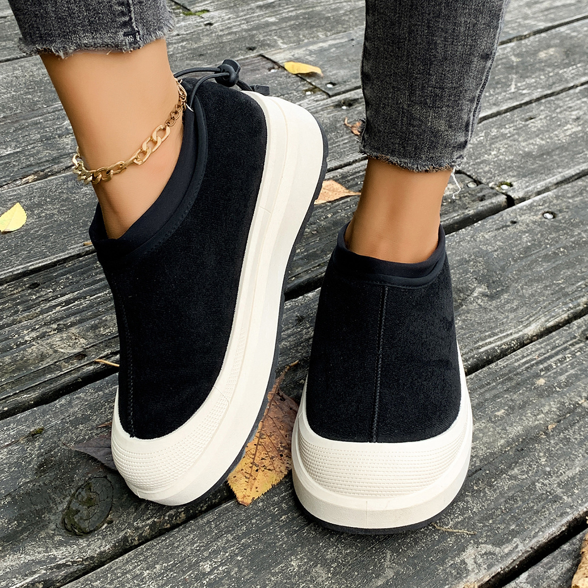 Winter new designer cowhide leather wool thick soled low top snow boots for couples candy colored cotton shoes