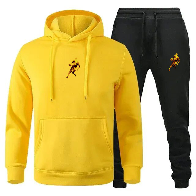 Men's Tracksuits 2025 Spring Autumn Eco-Friendly Fitness Jogging Set Long Sleeve Hoodie Sweatpants Suit Casual Sportswear Tracksuit