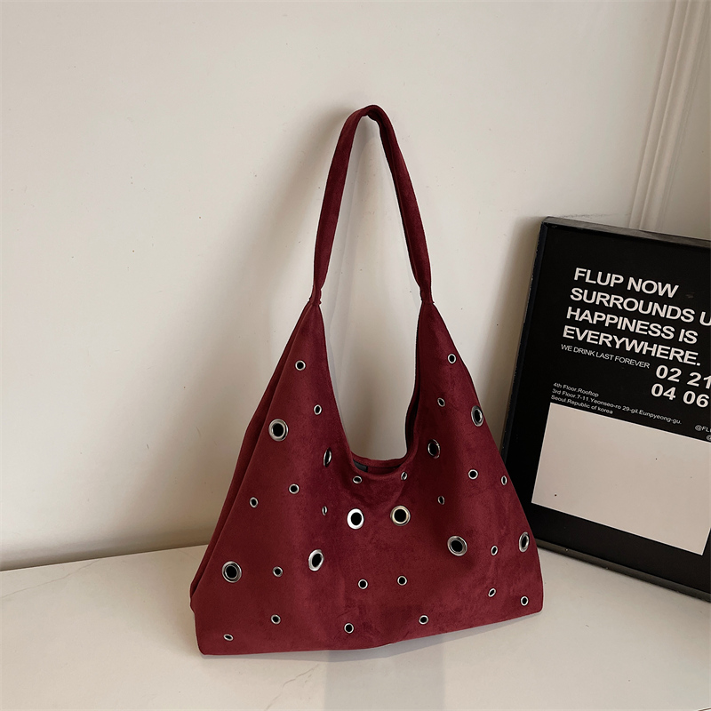 Autumn new women's retro high-end wide shoulder bag, casual versatile crossbody bag, high-end commuting leisure bag, shopping bag, versatile wome