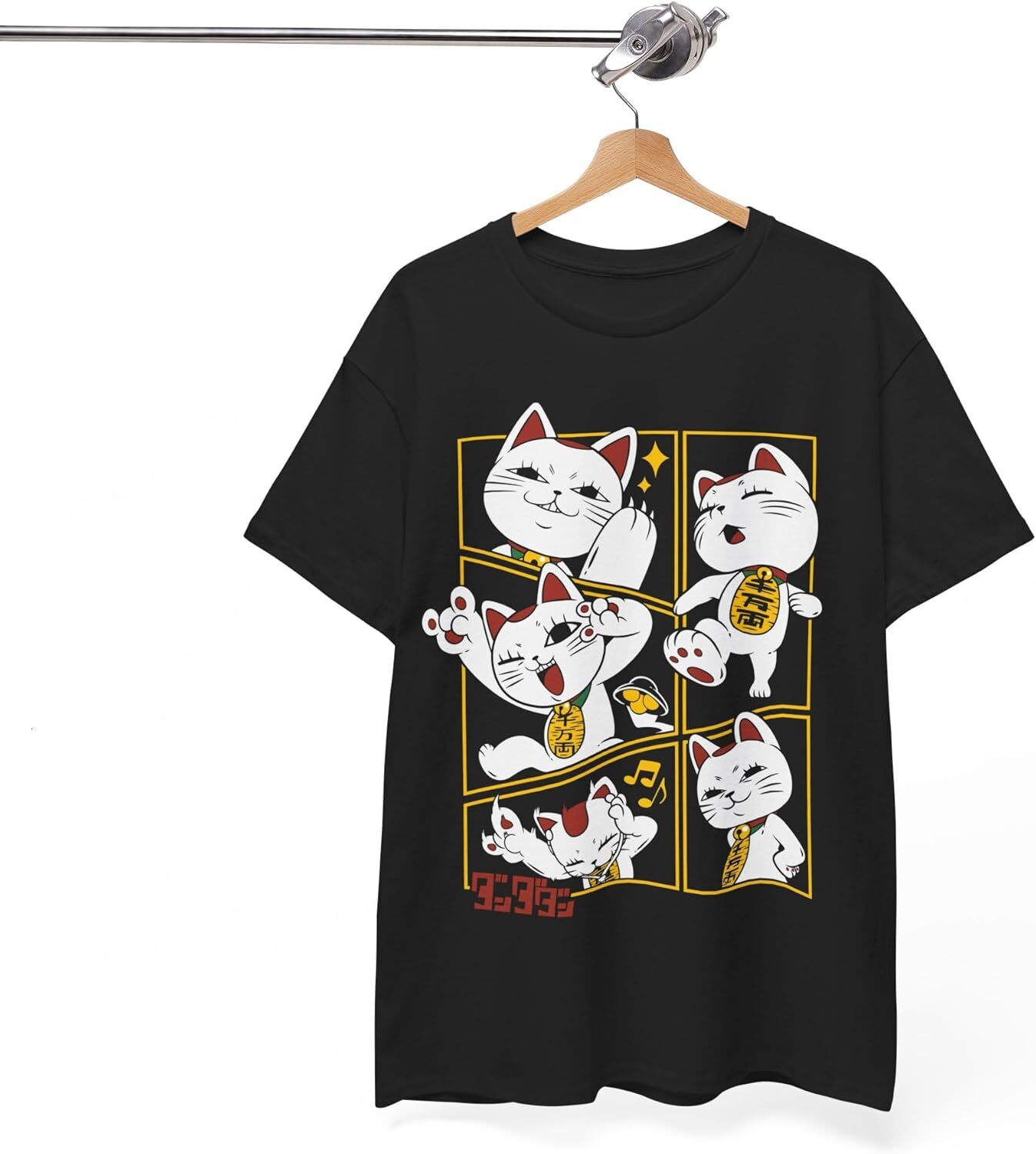 T shirt for Mens Unisex Tee Dandadan Cat Turbo-Granny Cute Anime Manga Cat Graphic Tee Casual Tops Clothes Short sleeve