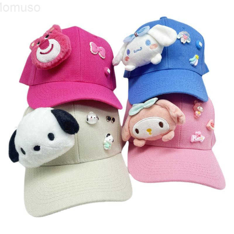 Sanrio New Cute Cartoon Doll Baseball Cap Cinnamoroll My Melody Sun Hat for Children H251110