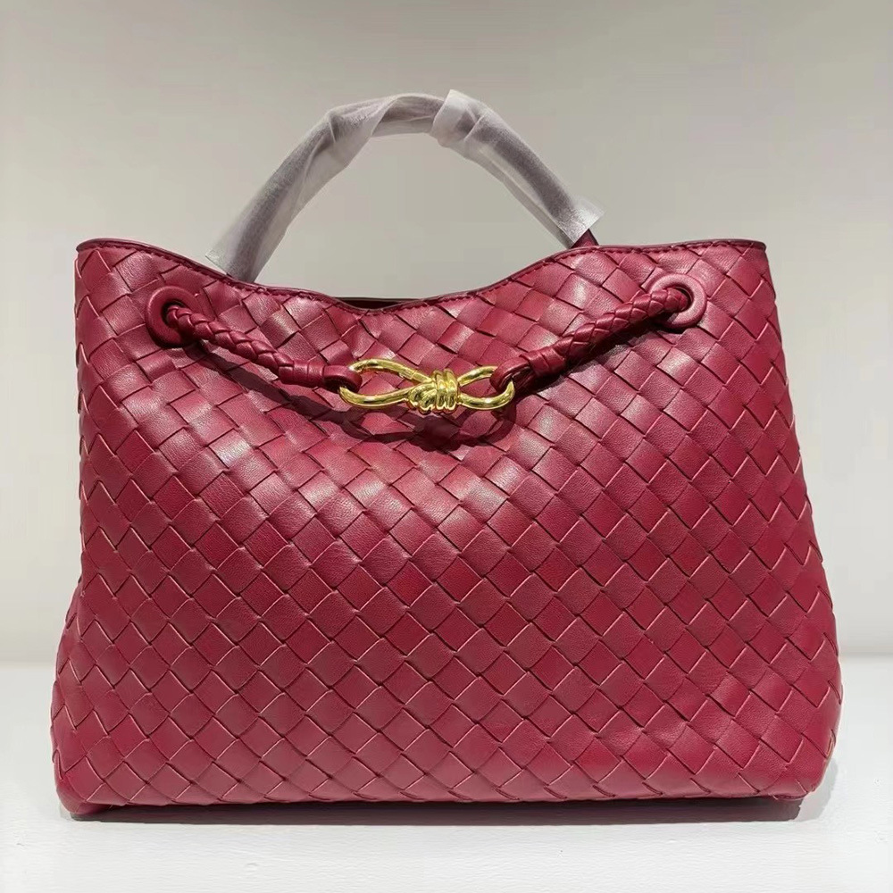 Designer Vintage Woven Craft Designer Handbag Handbag Fashion Commuter High-end Feel Women's Bag Single Shoulder Crossbody Large Bag