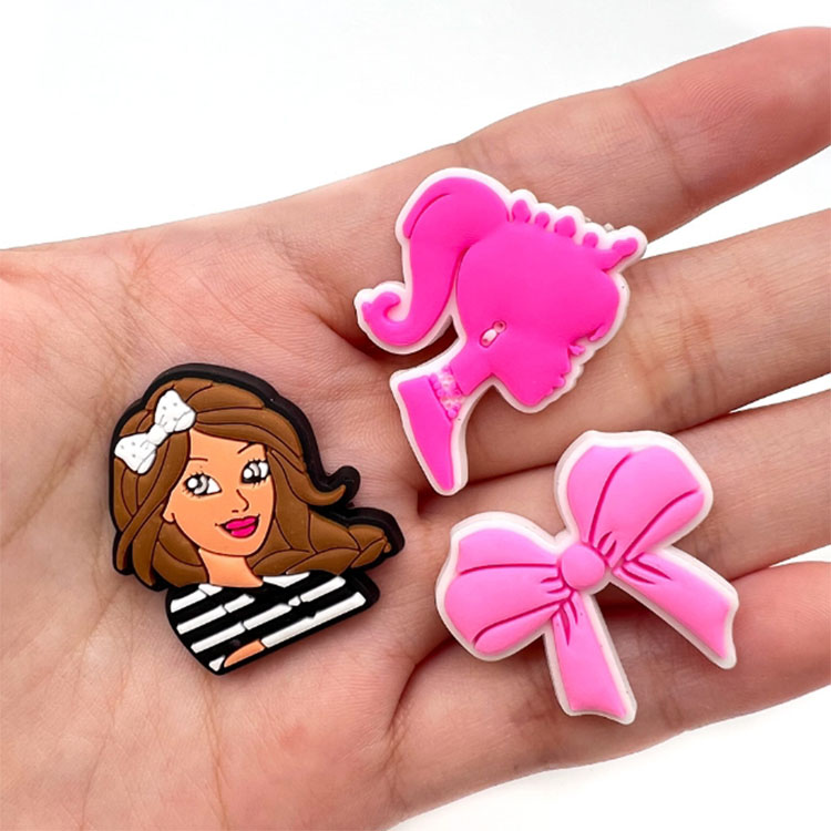 fast ship girl cartoon shoe charms wholesale shoe part accessories high qualtiy decoration buckle for bag bracelet wristband