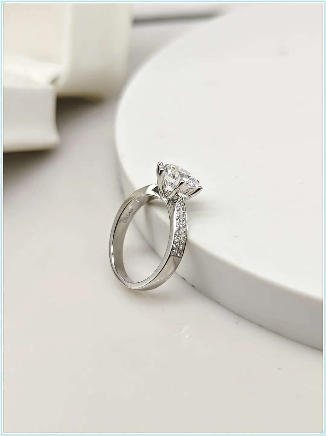 IGI Real CVD HPHT Lab Grown Diamond Rings 3.5ct Queen of Stars Diamond Halo Engagement Rings for Women Girls Promise Gift