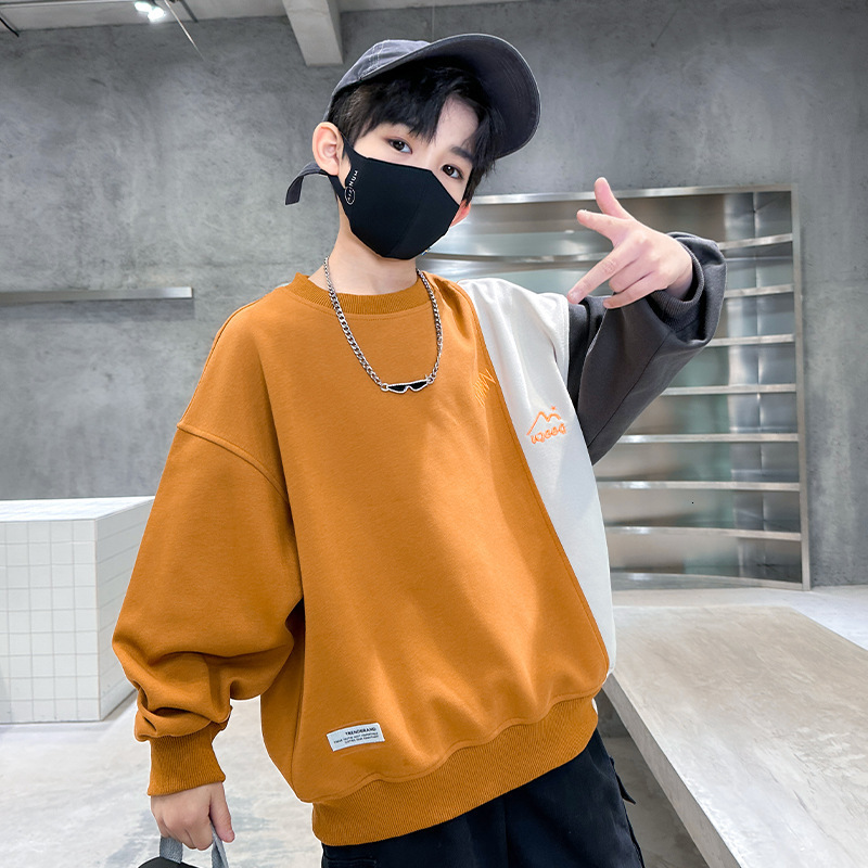 GS- Ddmyshoesvip Boys Big Explosive Street Korean Version Hoodie Autumn Styles New Children S Clothing Spring Top Trendy And Western Style