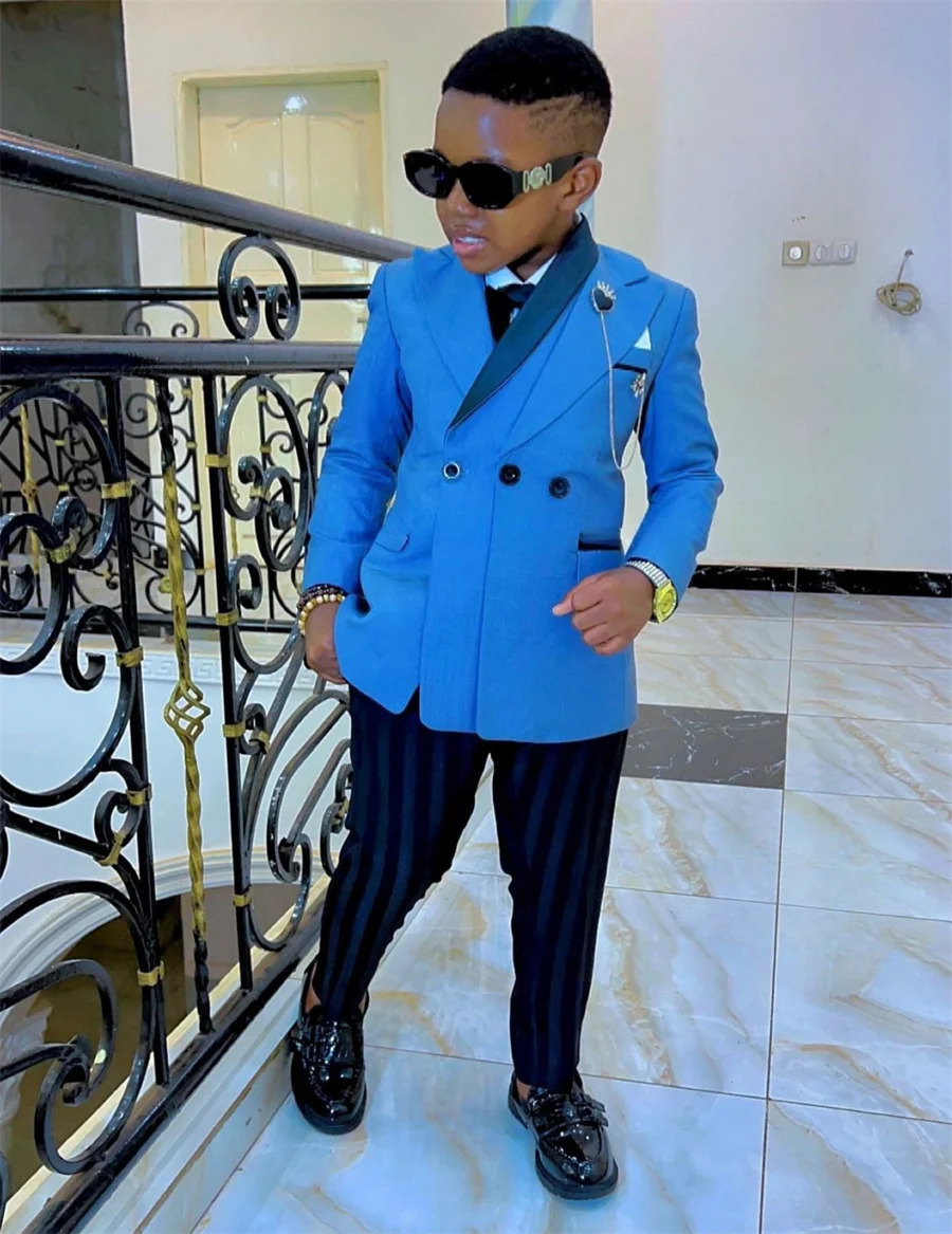 Father and son Suits for Wedding Double Breasted Groom Tuxedo 2 Pieces Custom Made Men Jacket with Pants Family Matching Outfits 251104