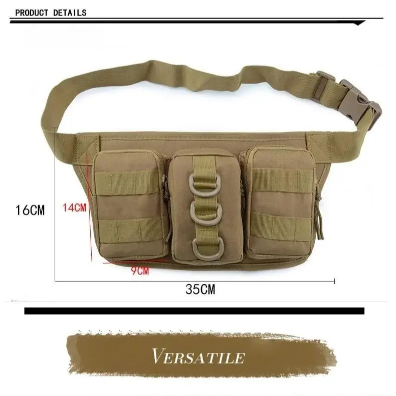 Outdoor Cycling Chest Bag Wallet Men Construction Site Phone Pouch Multifunctional Waist Tactical Camo Oxford Waterproof 251110