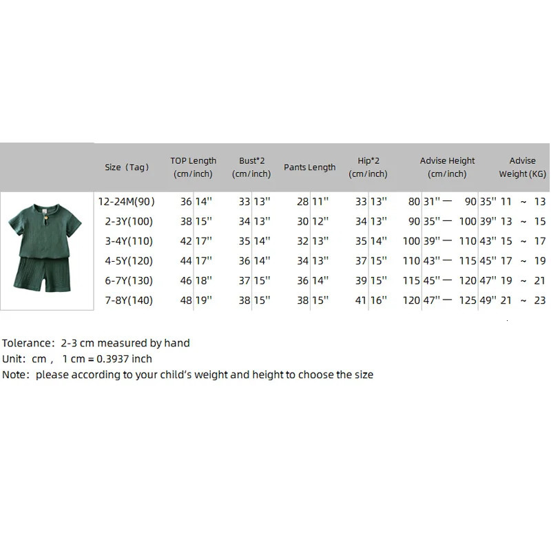 selling childrens clothing set 2-piece linen cotton baby boy and girl clothing born topshorts childrens set 250409