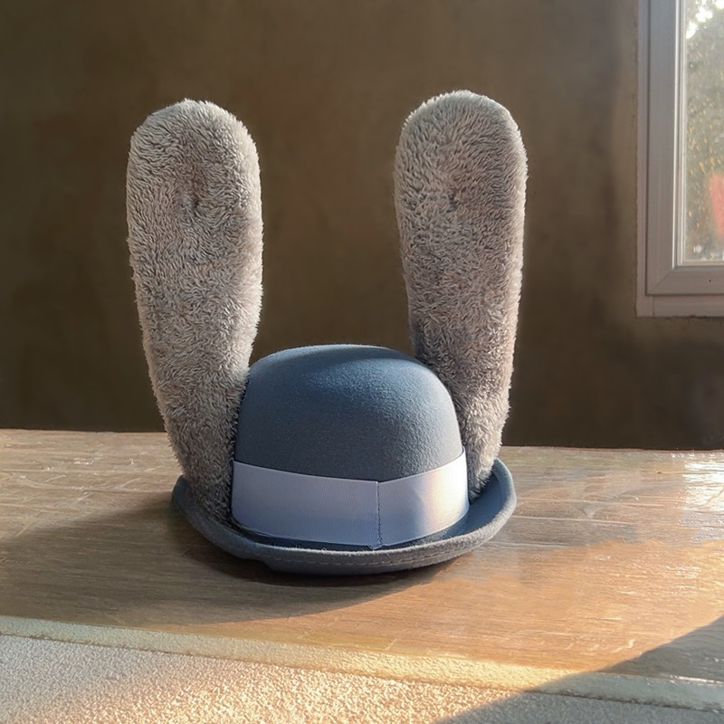 Officially Licensed Zootopia Judy Rabbit Police Badge Bunny Ears Girls Crazy Cosplay Character Accessories Hat Gift Amusement Park