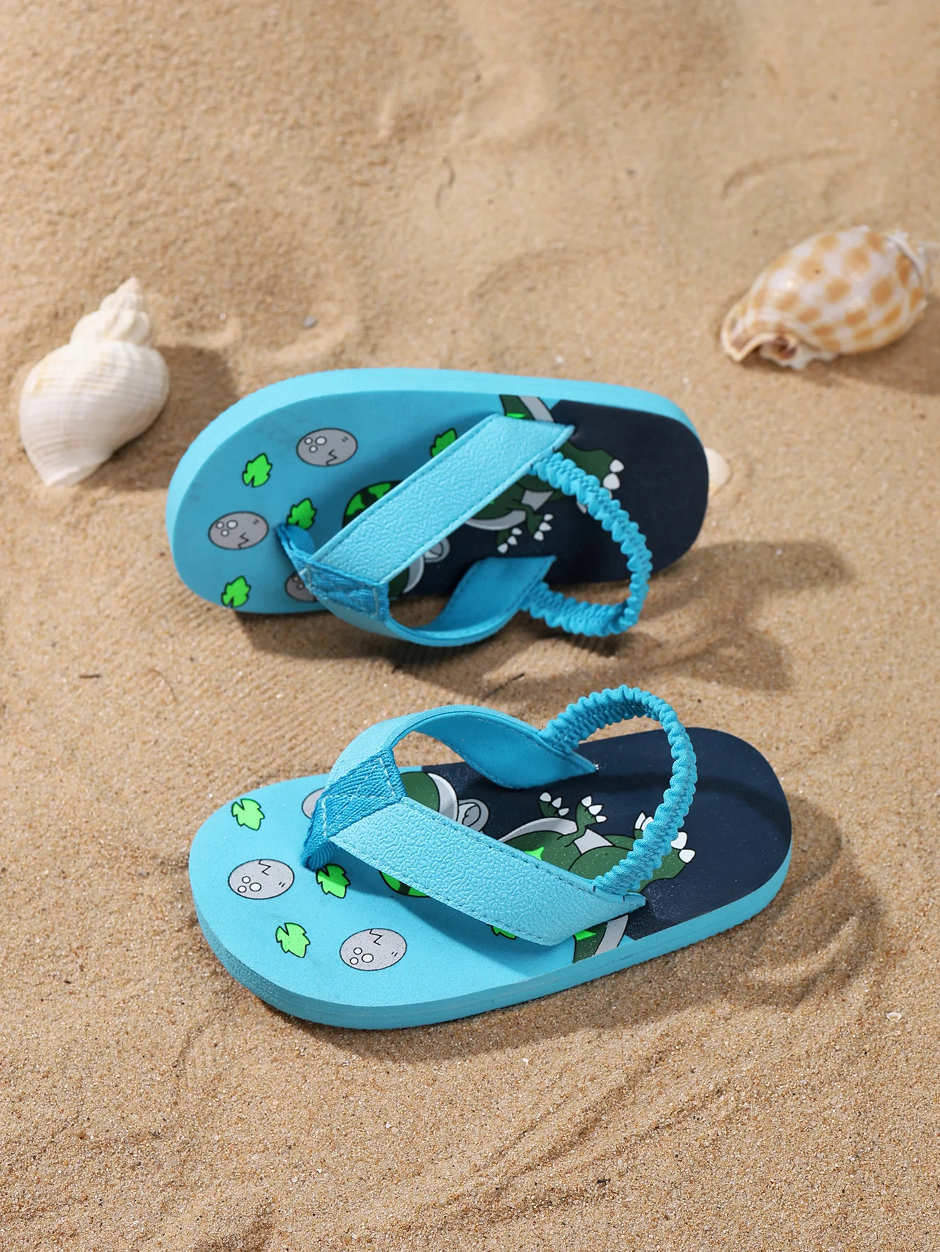 Childrens summer clothing flip cover soft non slip beach sandals thick sole 250409