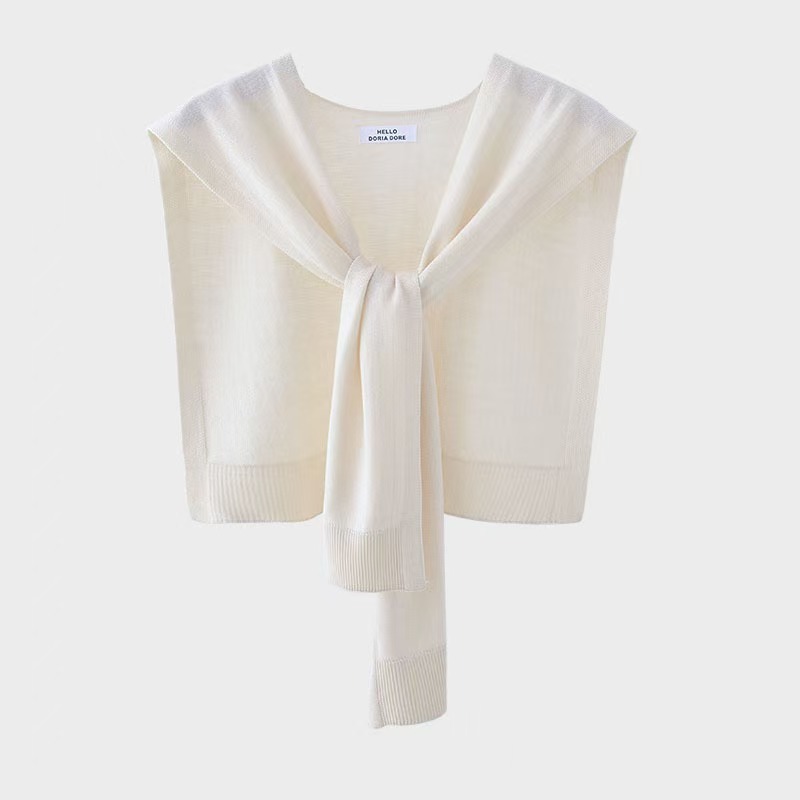 K355 High quality wool pure color shawl spring and autumn soft decorative outerwear waistcoat female Korean style air-conditioned room warm shoulder
