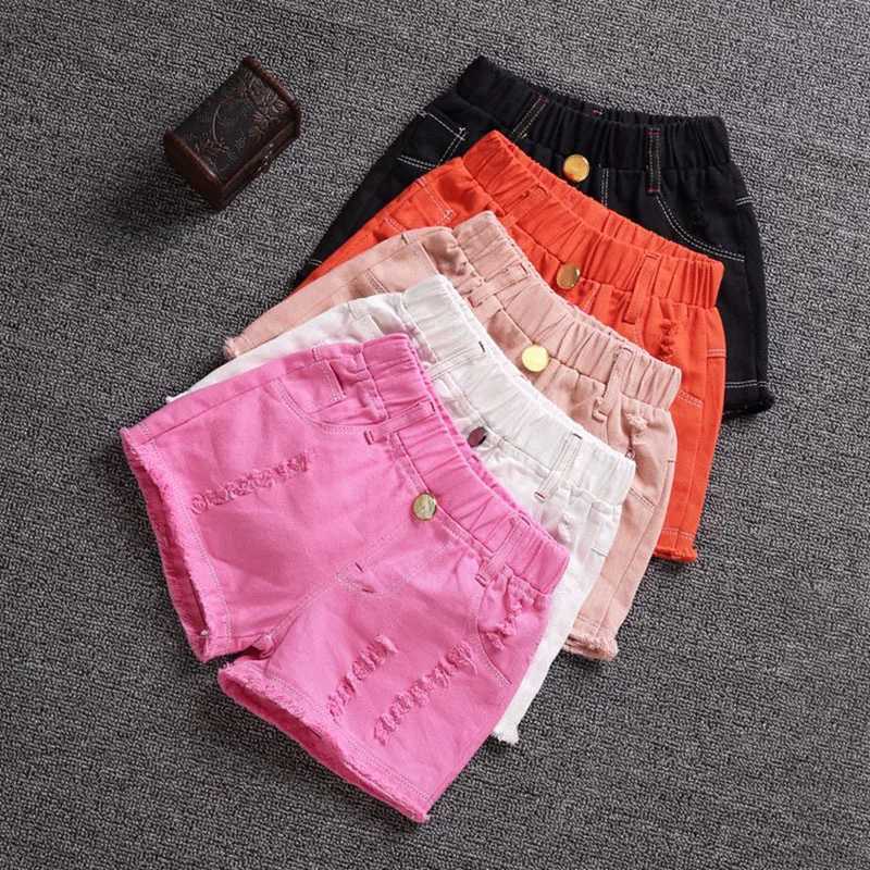 3-9-year-old childrens casual candy colored cotton shorts Z250410
