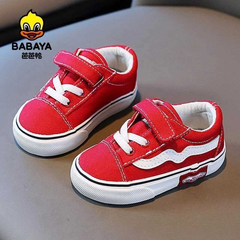 Babaya baby shoes childrens canvas shoes 1-3 years old soft soled baby shoes boys and girls walking shoes breathable casual sports shoes X250409