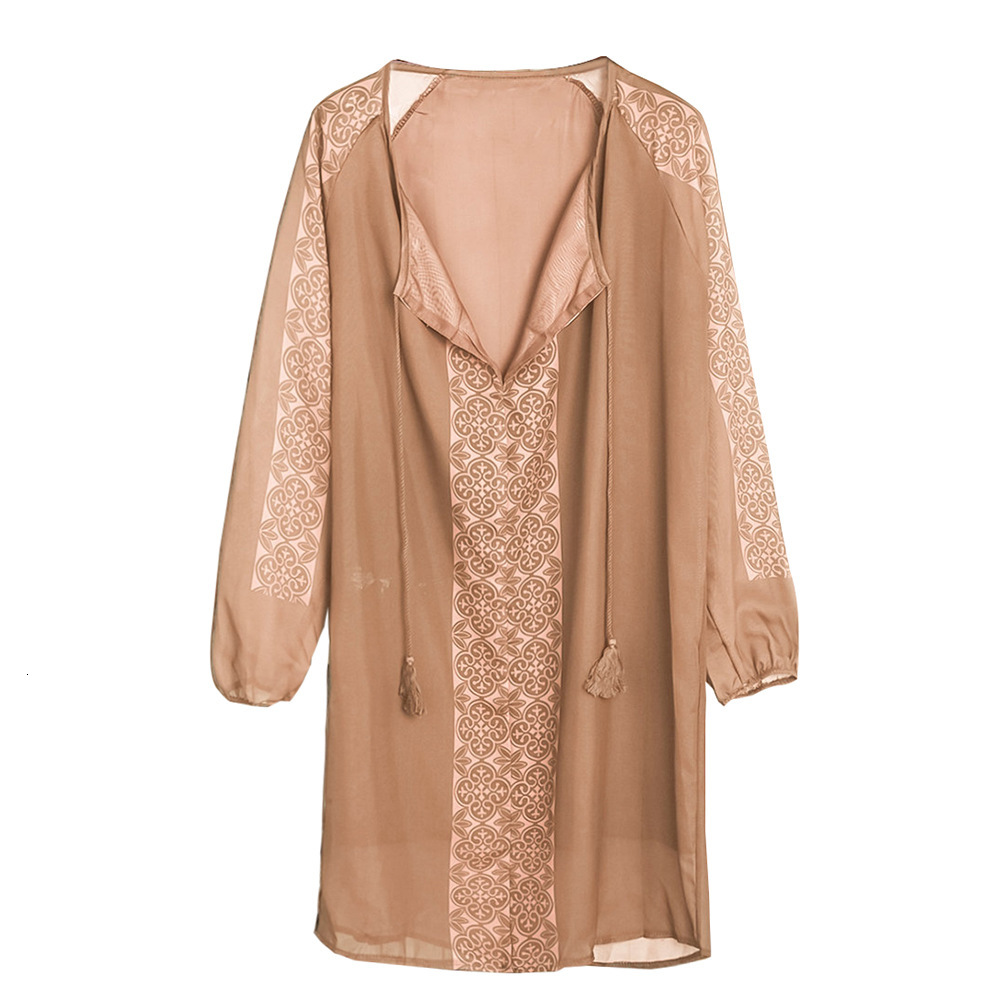 Chiffon patchwork long sleeved loose oversized top chiffon skirt