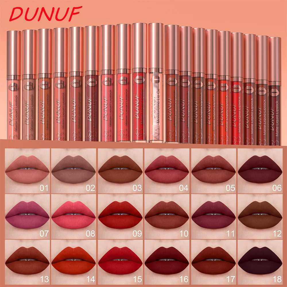 18-Colors Sexy Velvet Matte Lip Gloss Rose Pink Liquid Lipstick Beauty Red Waterproof Lasting Easy To Color Nude Lip Tint MakeupT251110