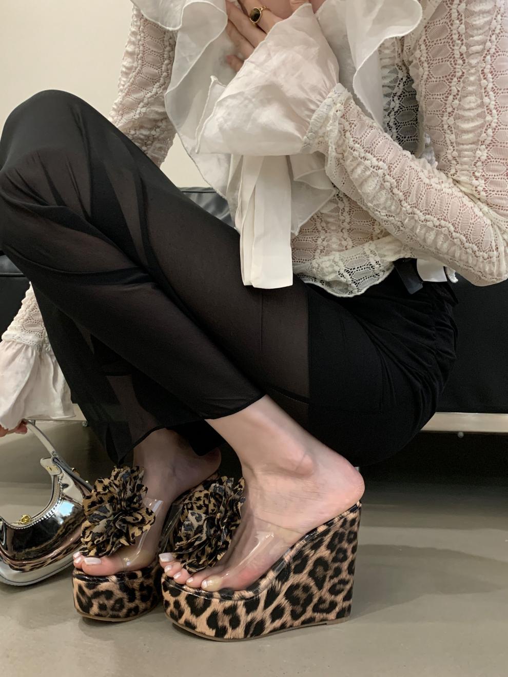 Fashionable Hollow Square Toe Flat Single Shoes Summer, Versatile Soft Sole Scoop Shoes, Breathable Perforated Sandals For Women