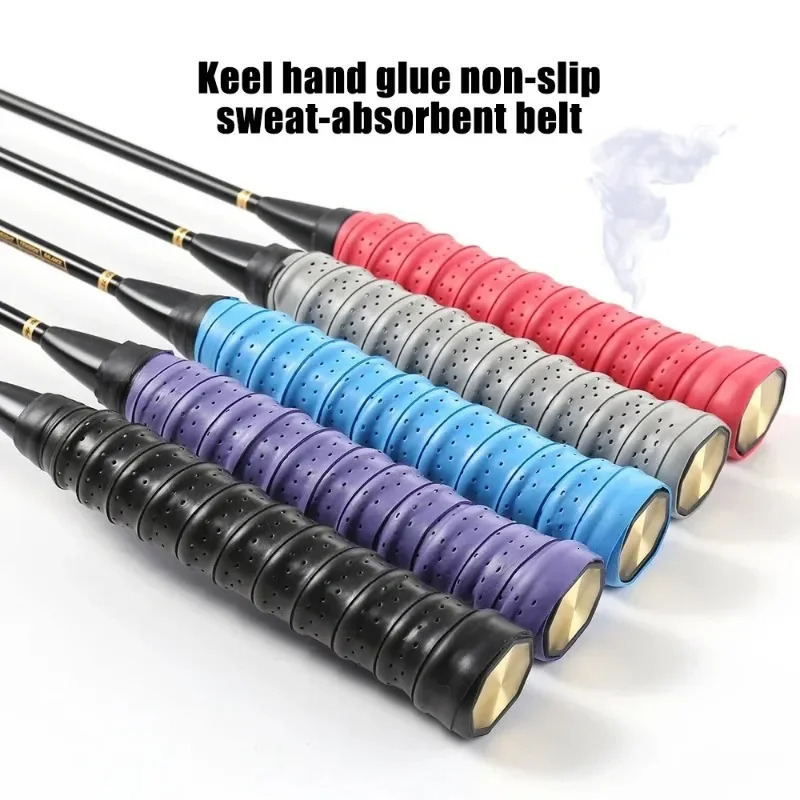 2PCS Sports Sweatbands Perforated Breathable Wristbands AntiSlip Grip for BadmintonTennisFishing Thick Cotton 251027