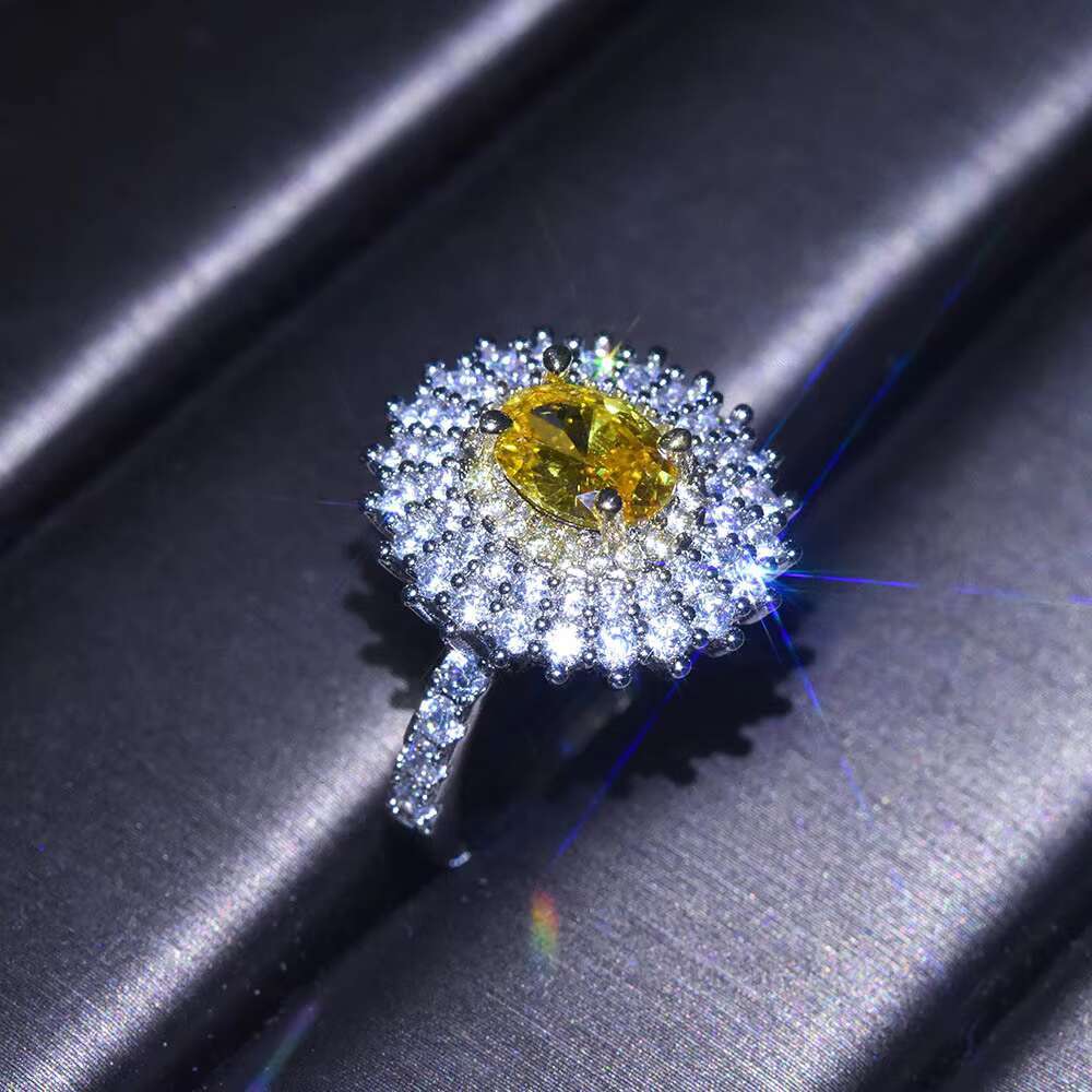 PT950 Platinum Plated Mosan Diamond Ring Diamond Proposal Ring Princess Square Diamond Ring