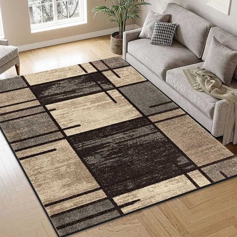 Nordic Abstract Area Rug for Living Room Bedroom Large Plush Non-Slip Floor Carpet Modern Home Decor Y251110