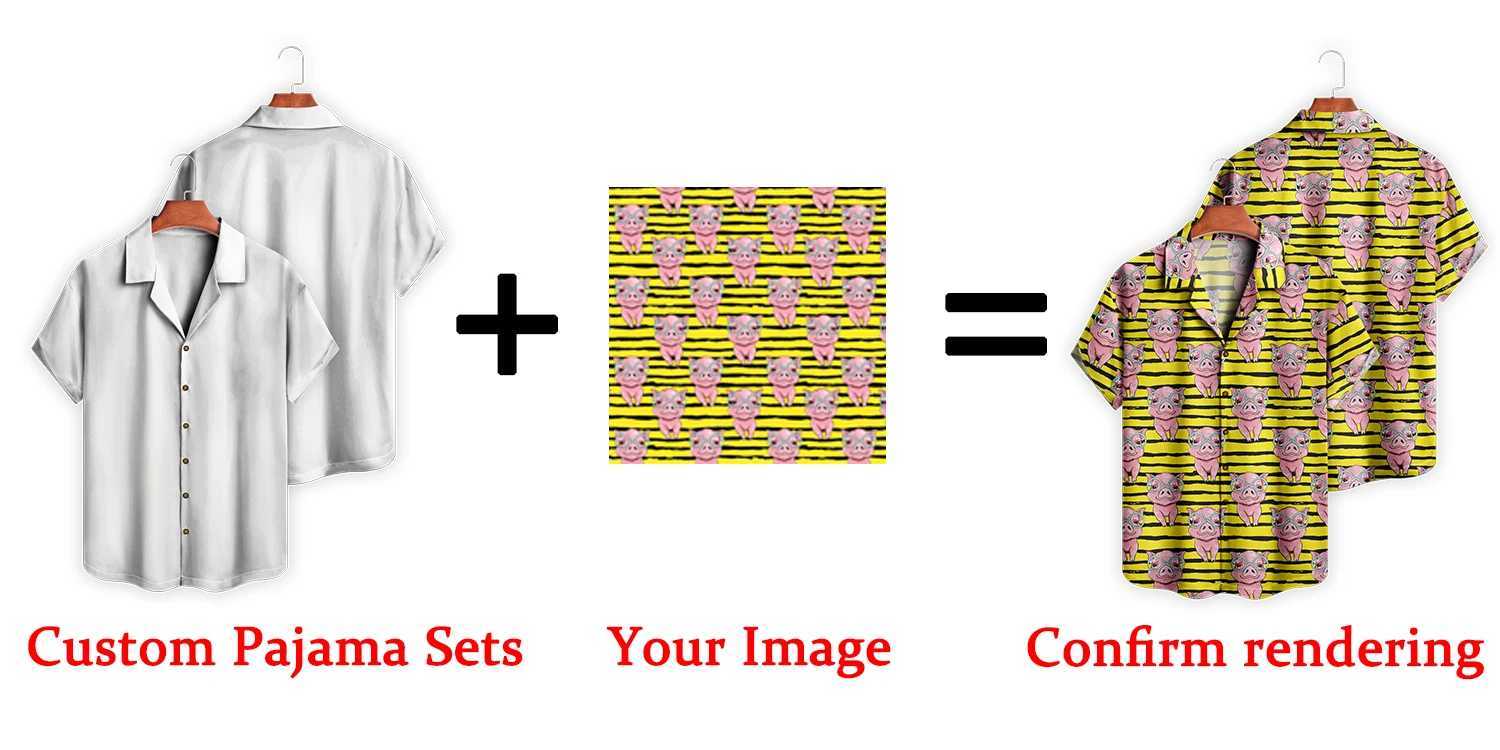 Customized Pattern/Hawaiian Mens Shirt Full Print Summer Short Sleeve Shirt Personalized Button Down Shirt Customized Gift X250410