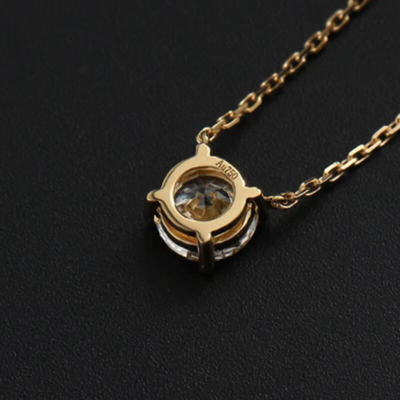 Wholesale Moissanite Diamond Jewelri Customized 9/10/14/18K Moissanite Pendant Necklace for Woman Gift