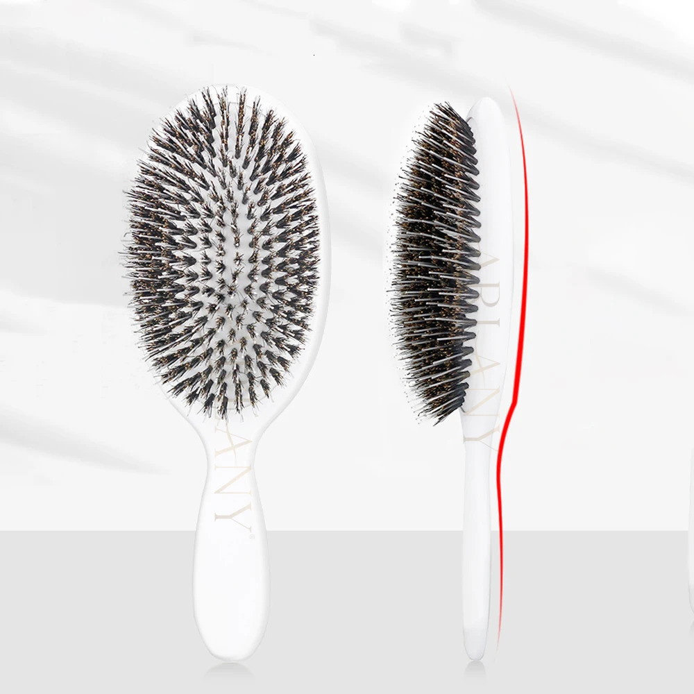 Hair Brush Boar Bristle Massage Comb Shower Hairstyles Grooming Hairdressing Styling Tools Hair Extensions Salon Accessories 251107