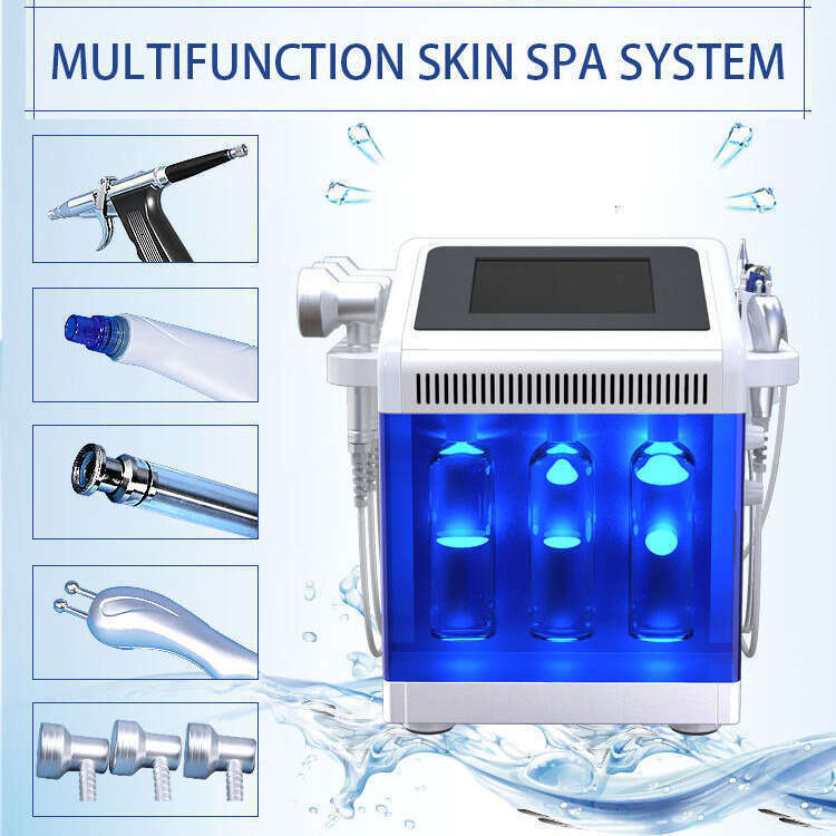 Widely Used 7 In 1 Beauty Dermabrasion Machine PDT Bio Oxygen Jet Skin Elasticity Enhance Anti-Aging H2o2 Pore Cleaning Oil Control Beauty Cent