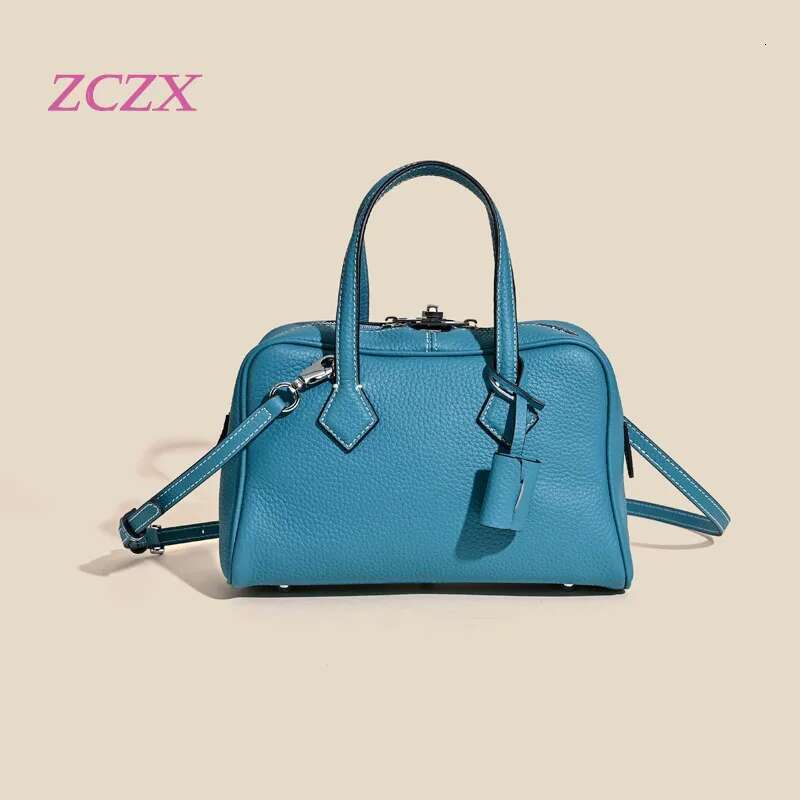 2025 New Genuine Leather Women's Simple Handbag Bowg Pillow Bag Crossbody Shoulder Bag