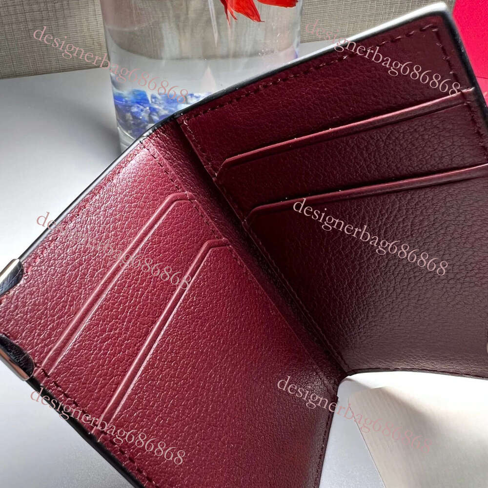 Designer Bag Brand Vertical Business Card Holders Genuine Leather Wallets Handmade Mini Clutches Money Clips Coin Purses Holiday Gifts