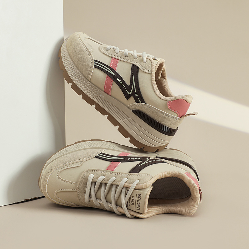 designer shoes 2025 new women's shoes spring and autumn thick-soled sports shoes breathable versatile lightweight and casual dad shoes