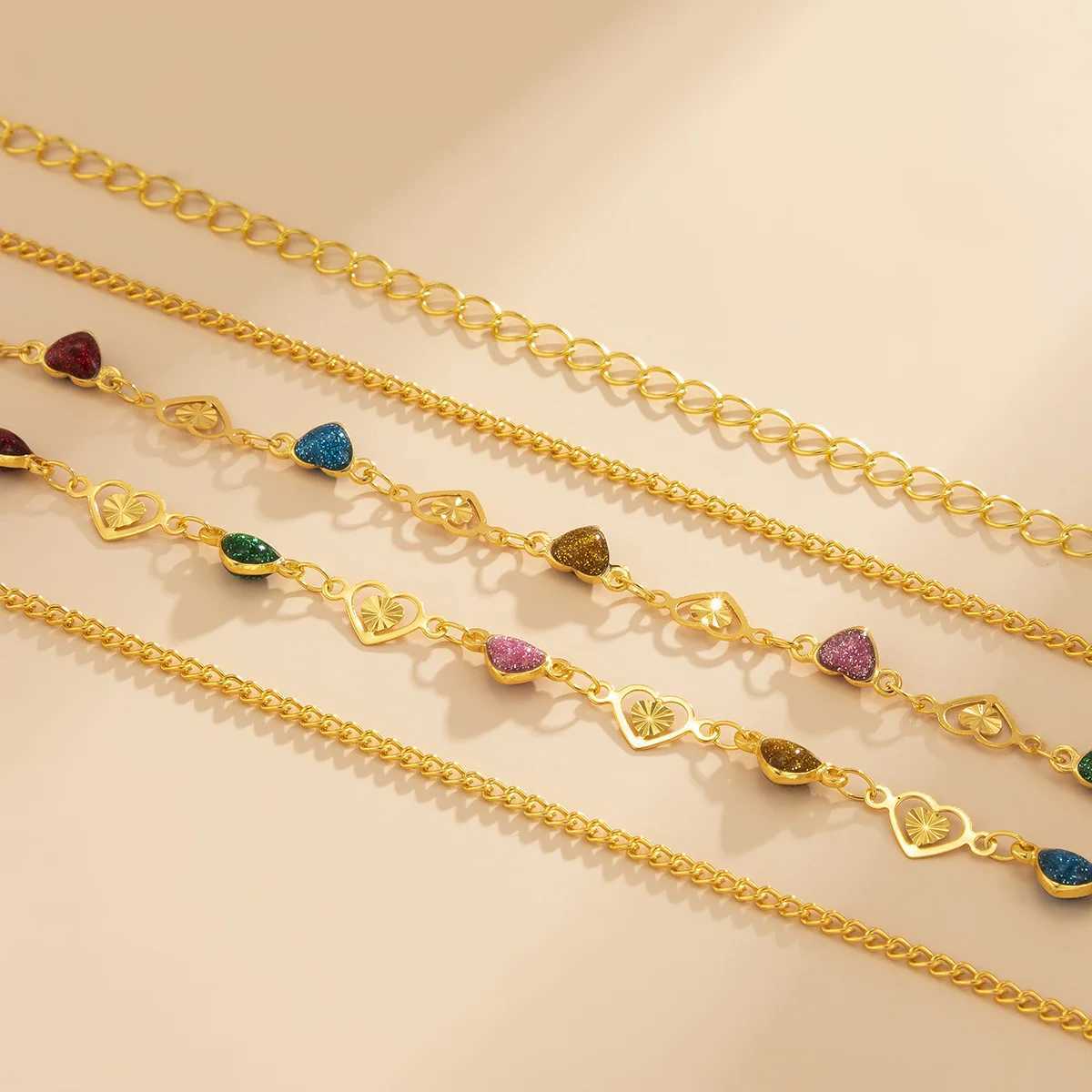 Summer Accessories Versatile Colorf Oil Drop Bead Chain Body Chain Bohen Poetic Love Waist Chain Body Chain X250410